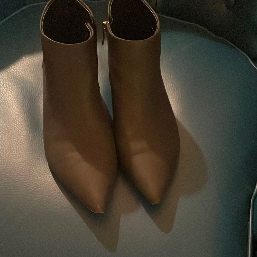 VHNY Black Ankle Booties with Zipper Detail
